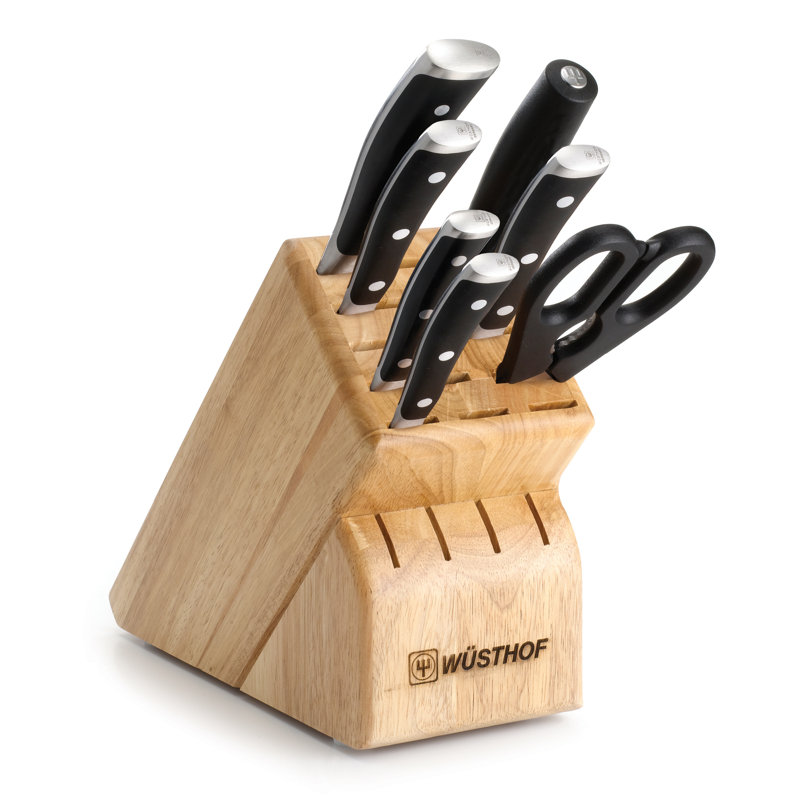 wusthof classic ikon 8 piece knife block set